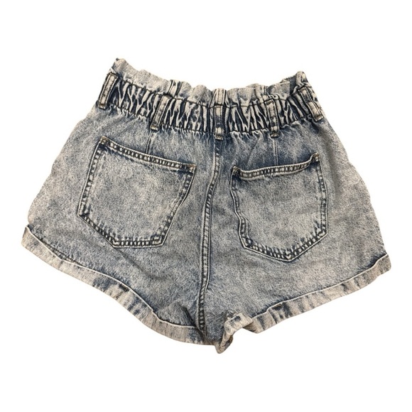 PACSUN High Waist Gray Denim Shorts - Picture 2 of 3